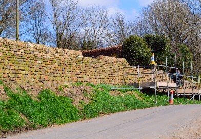 Dry stone wall