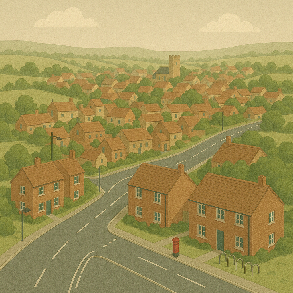 Rural village scene